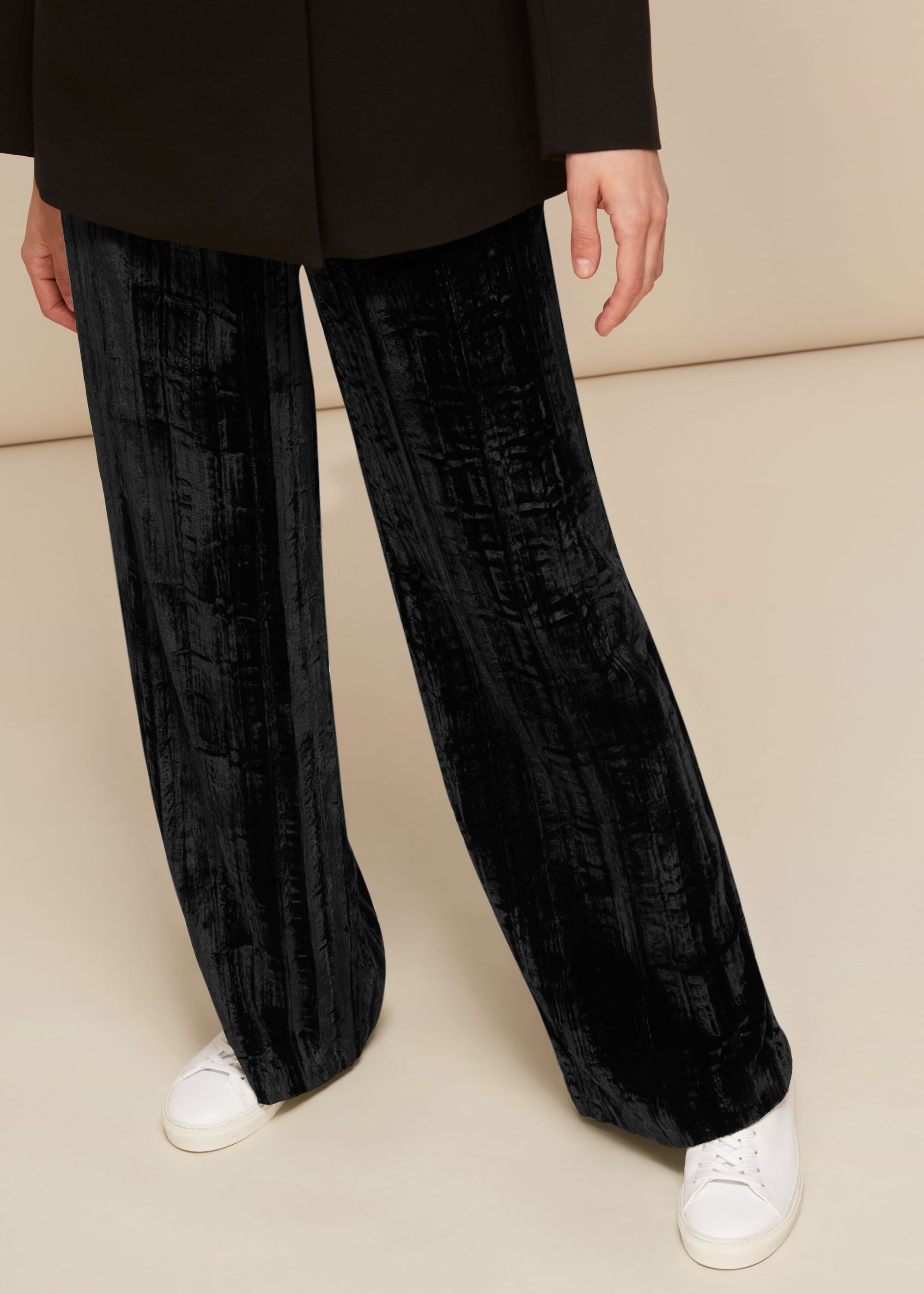 Crushed velvet trousers cheap