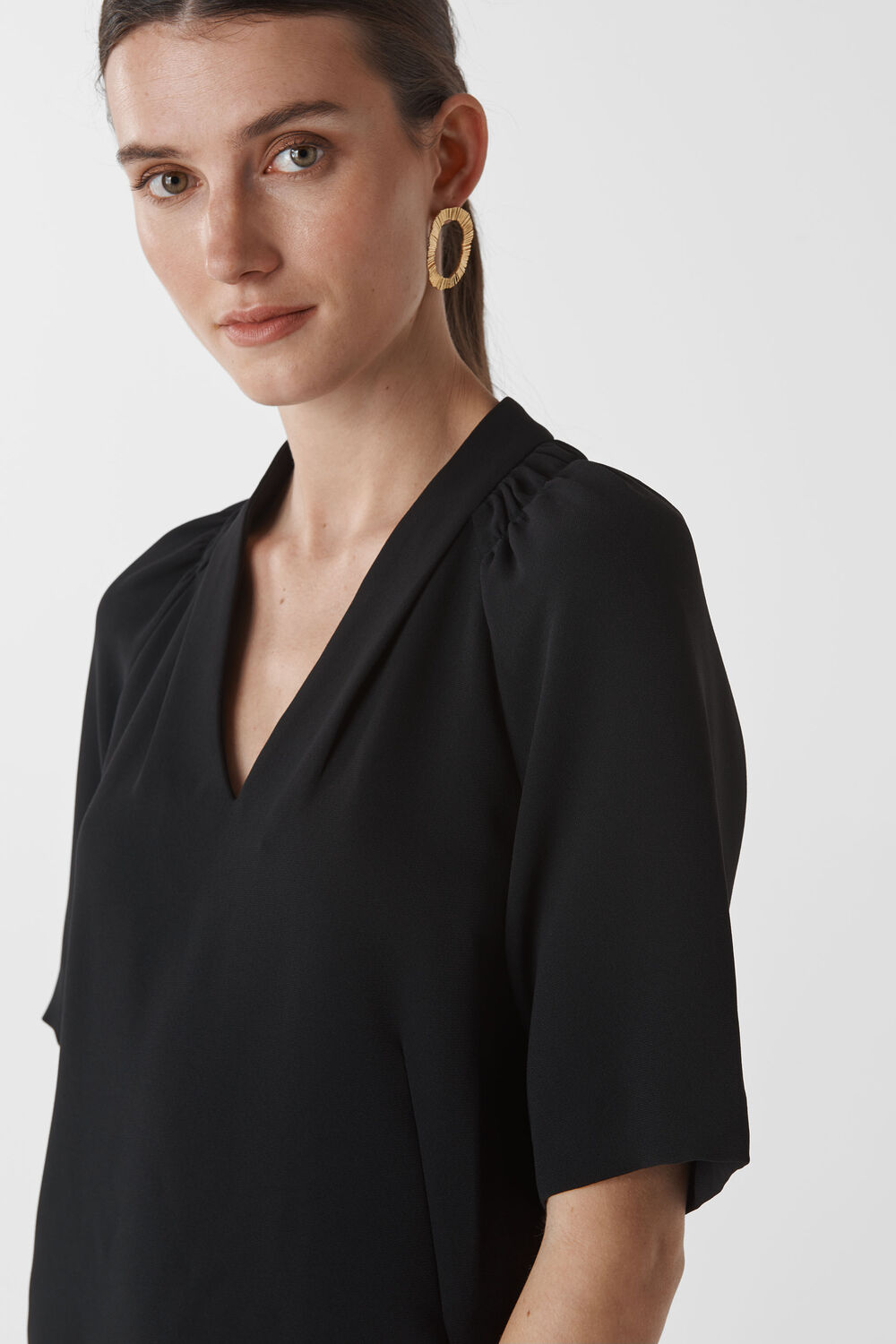 Devyn Crepe Dress Black