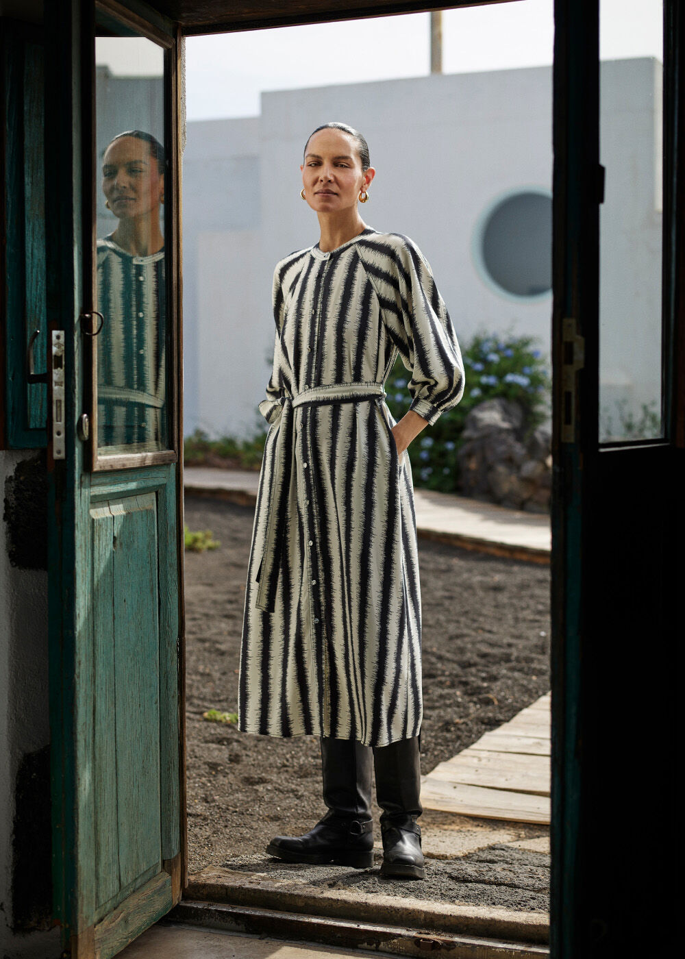 Hazy Stripe Mabel Dress