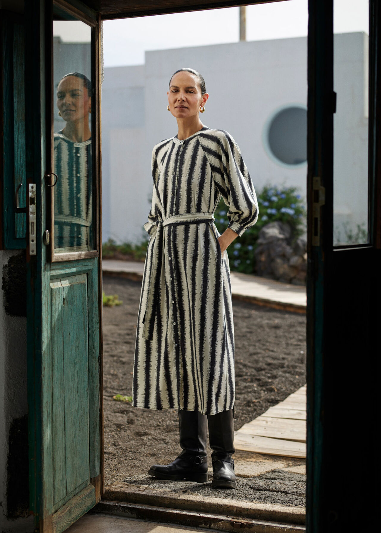 Hazy Stripe Mabel Dress