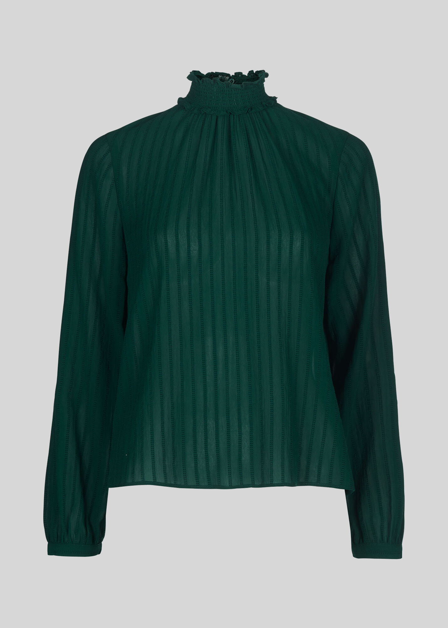 Green Contrast Stripe Blouse main image 0