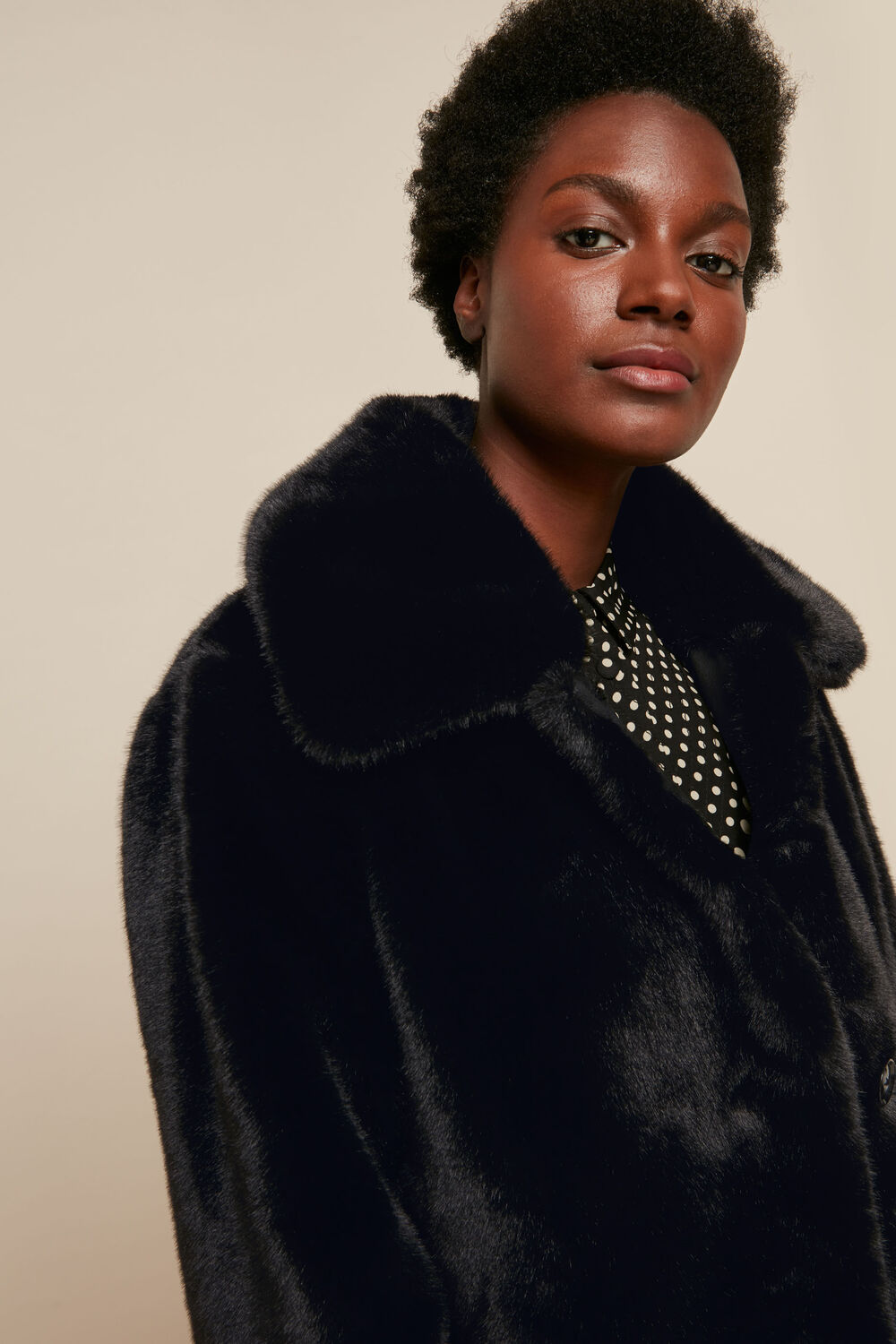 Short Faux Fur Coat