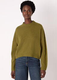 Wool Curved Hem Knit