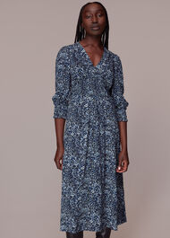 Speckled Leopard Midi Dress