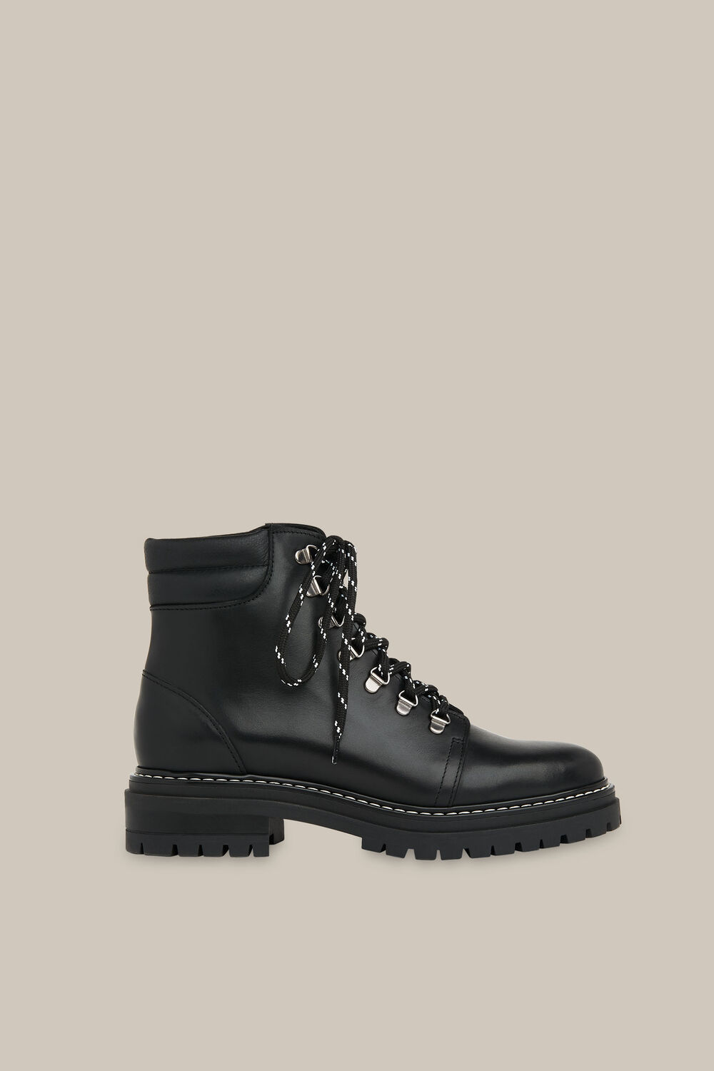 Amber Lace Up Boot Black
