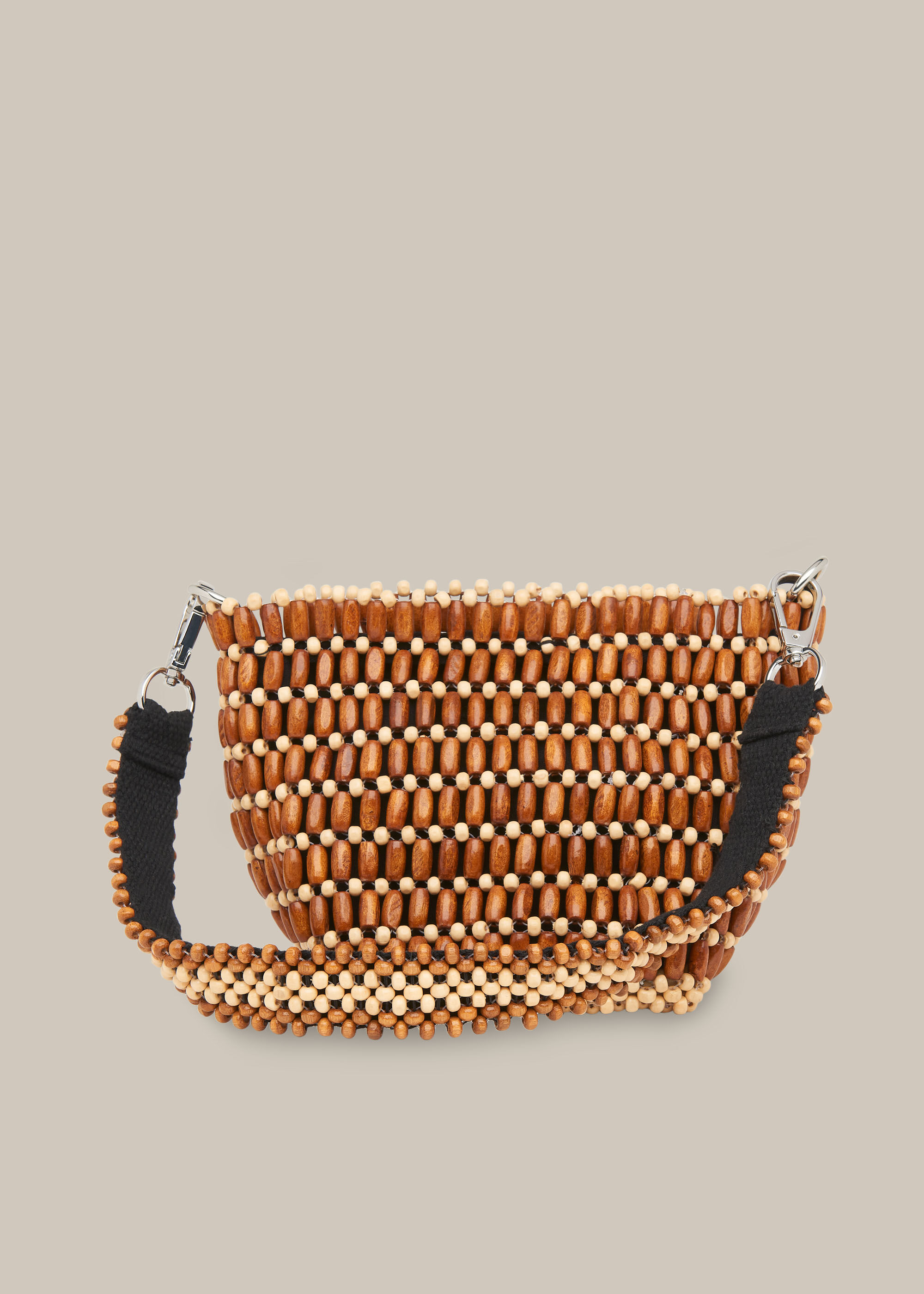 Martha Mini Beaded Bucket Bag