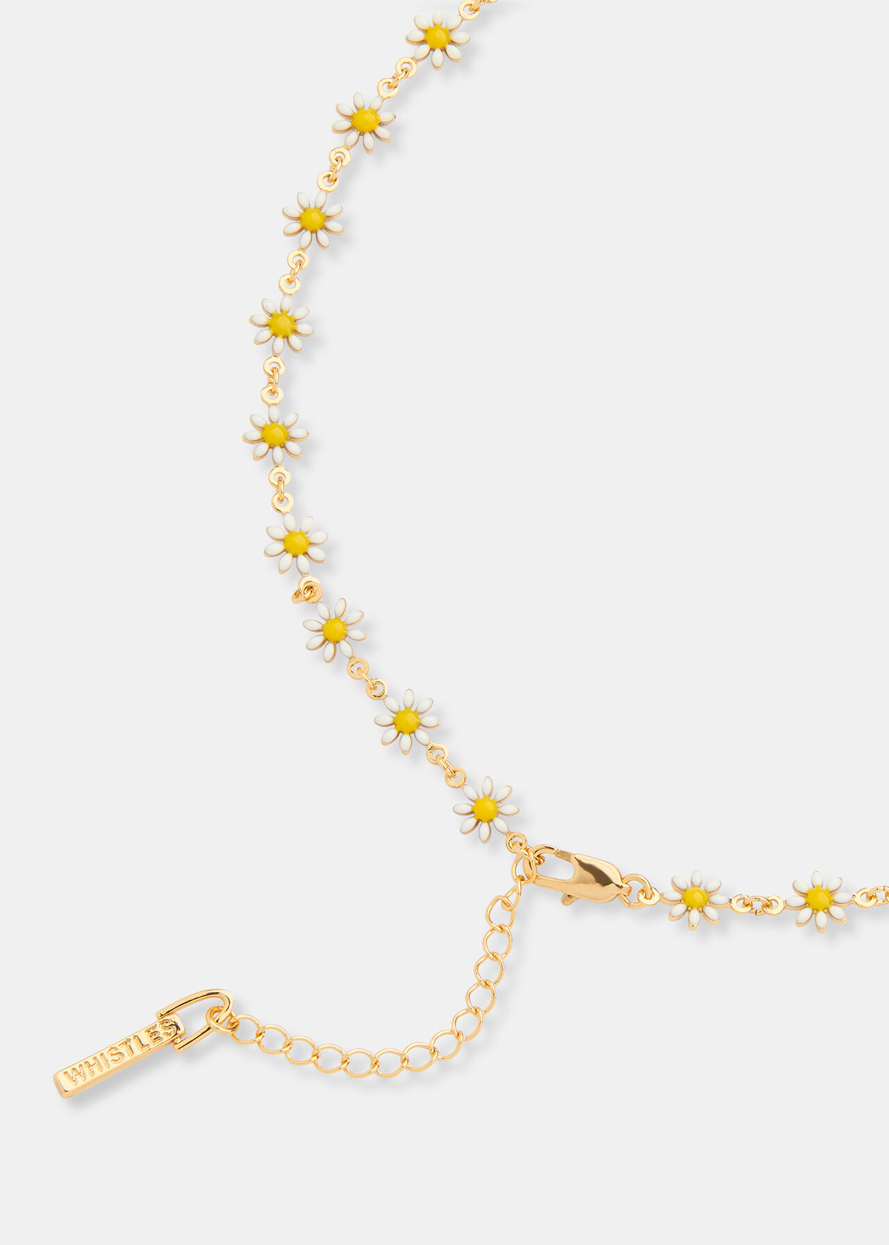 Enamel Daisy Chain Necklace