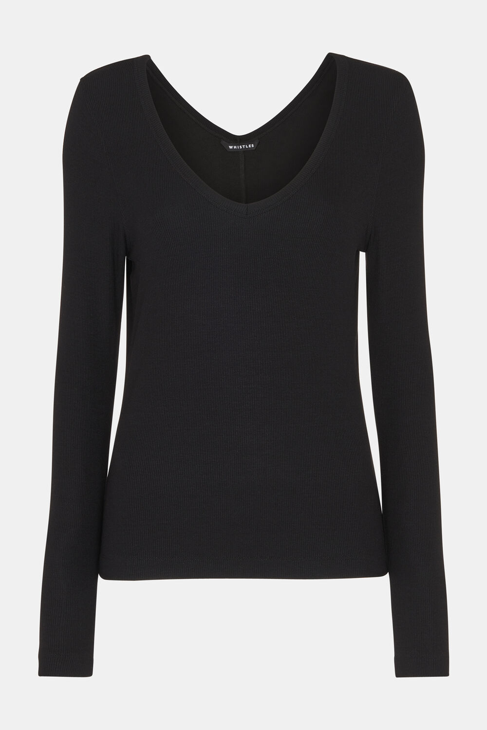 Essential Ribbed V Neck