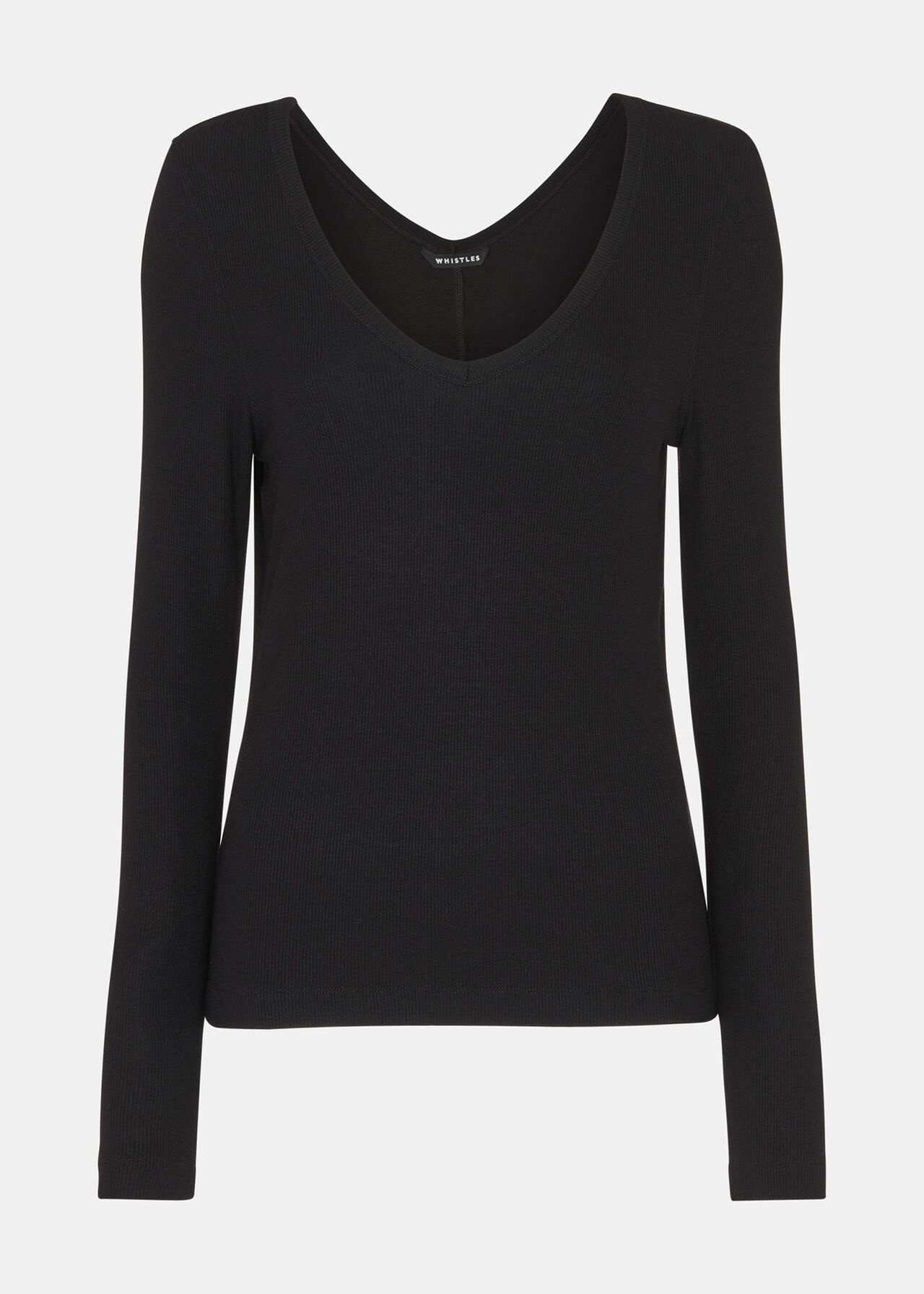 Essential Ribbed V Neck