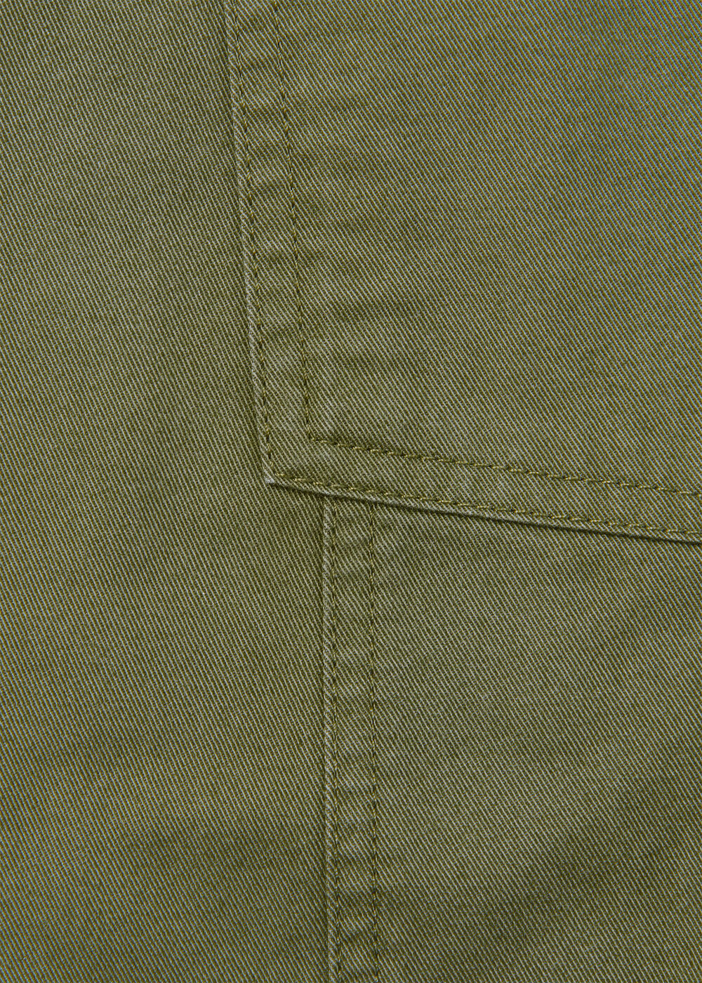 Belted Cotton Barrel Trouser