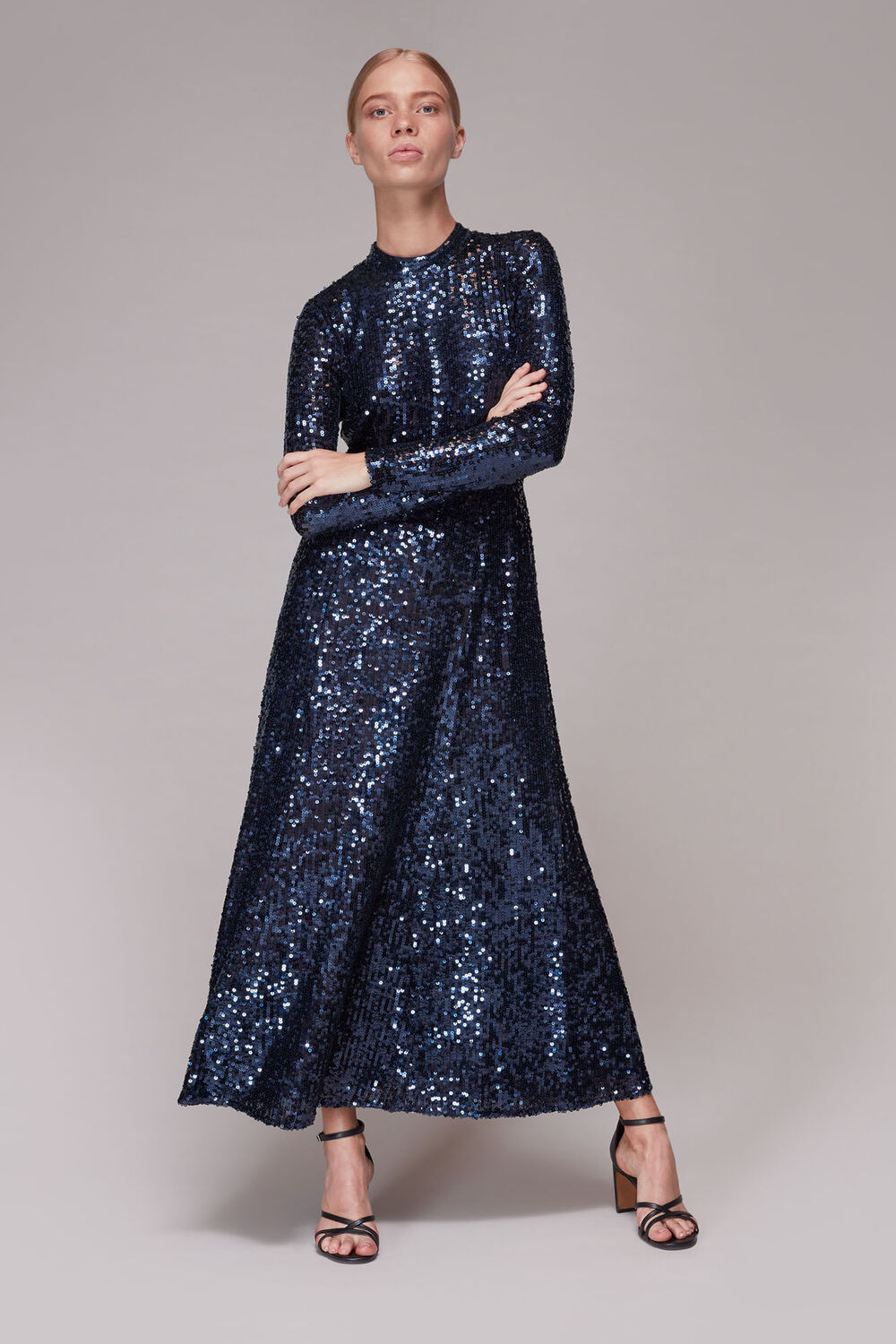 Minimal Sequin Midi Dress
