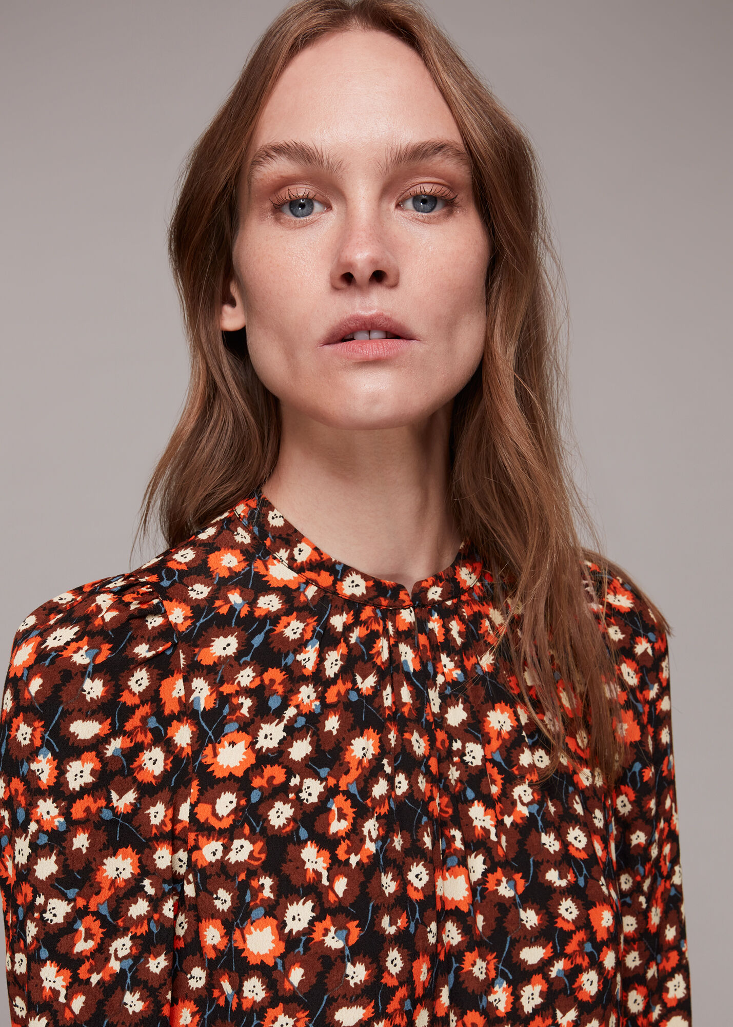 Whistles dandelion print shirt dress 2025