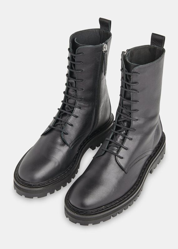 Black Piper Lace Up Boot