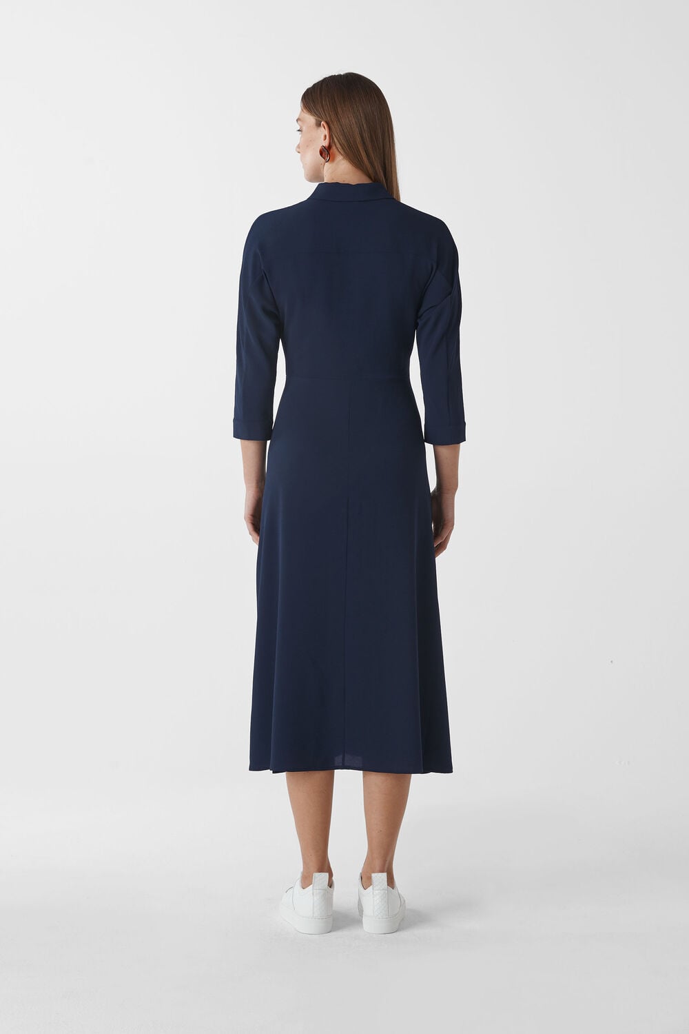 Selma Tie Dress Navy