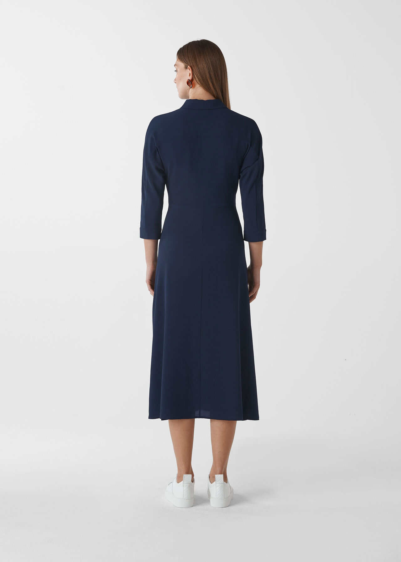 Selma Tie Dress Navy