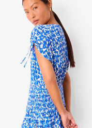 Petite Brushed Stroke Midi Dress