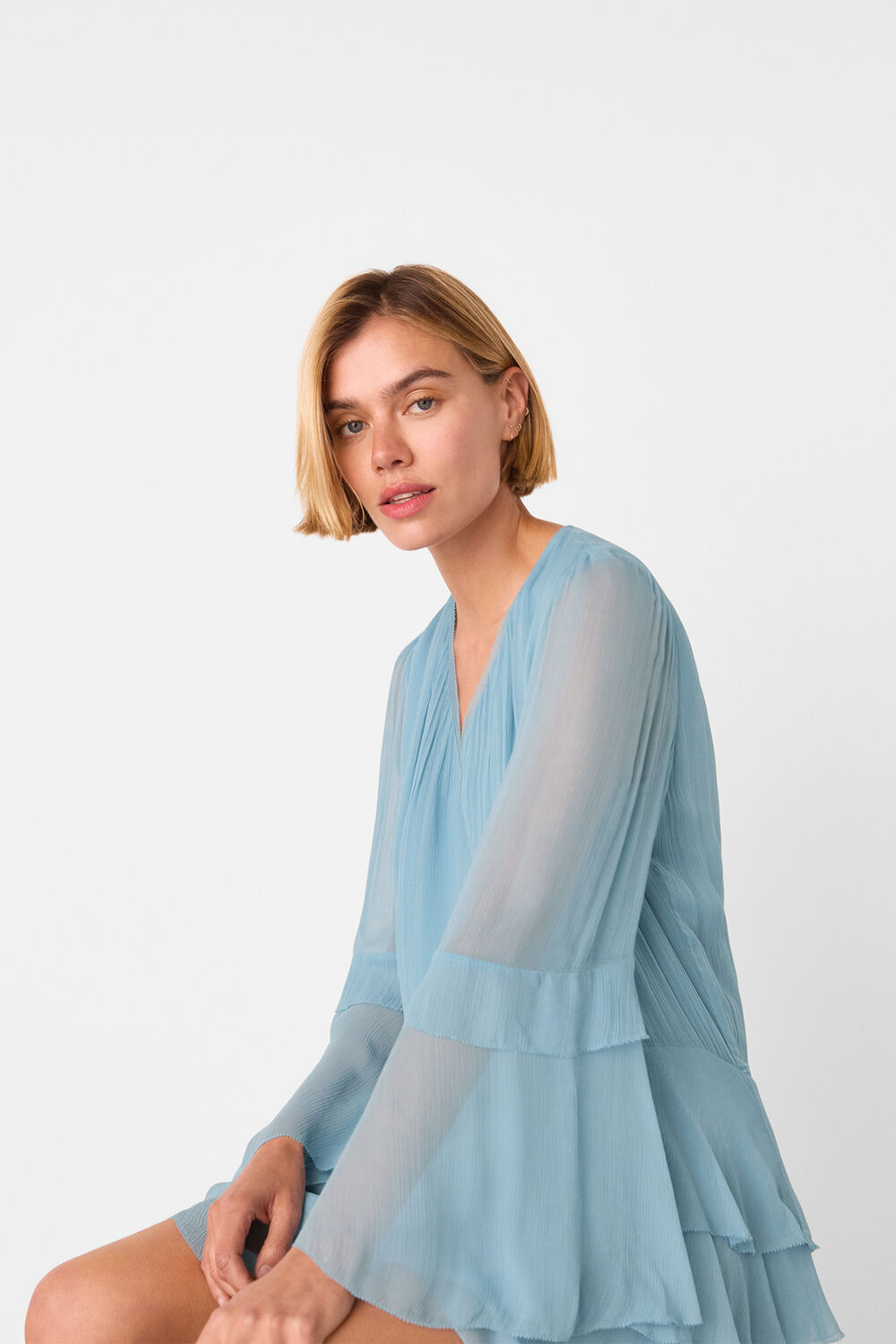 Frill Boho Mini Dress