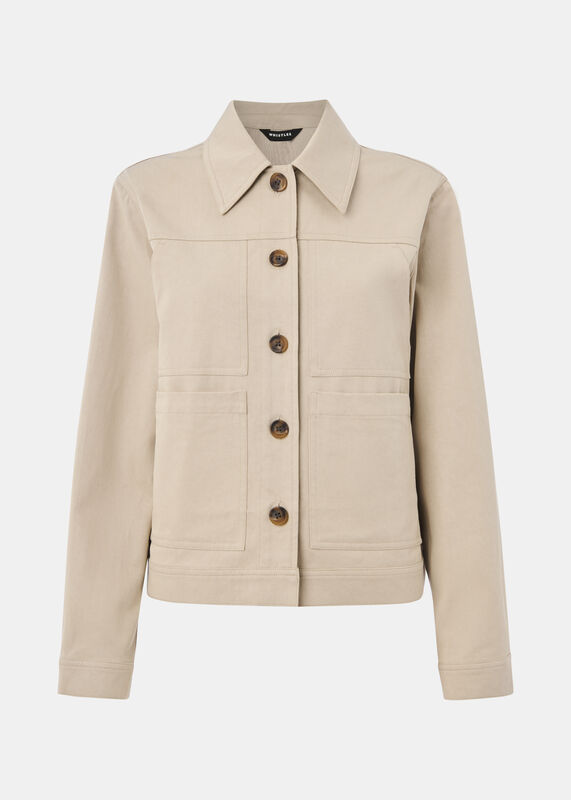 Taupe Mia Pocket Detail Jacket