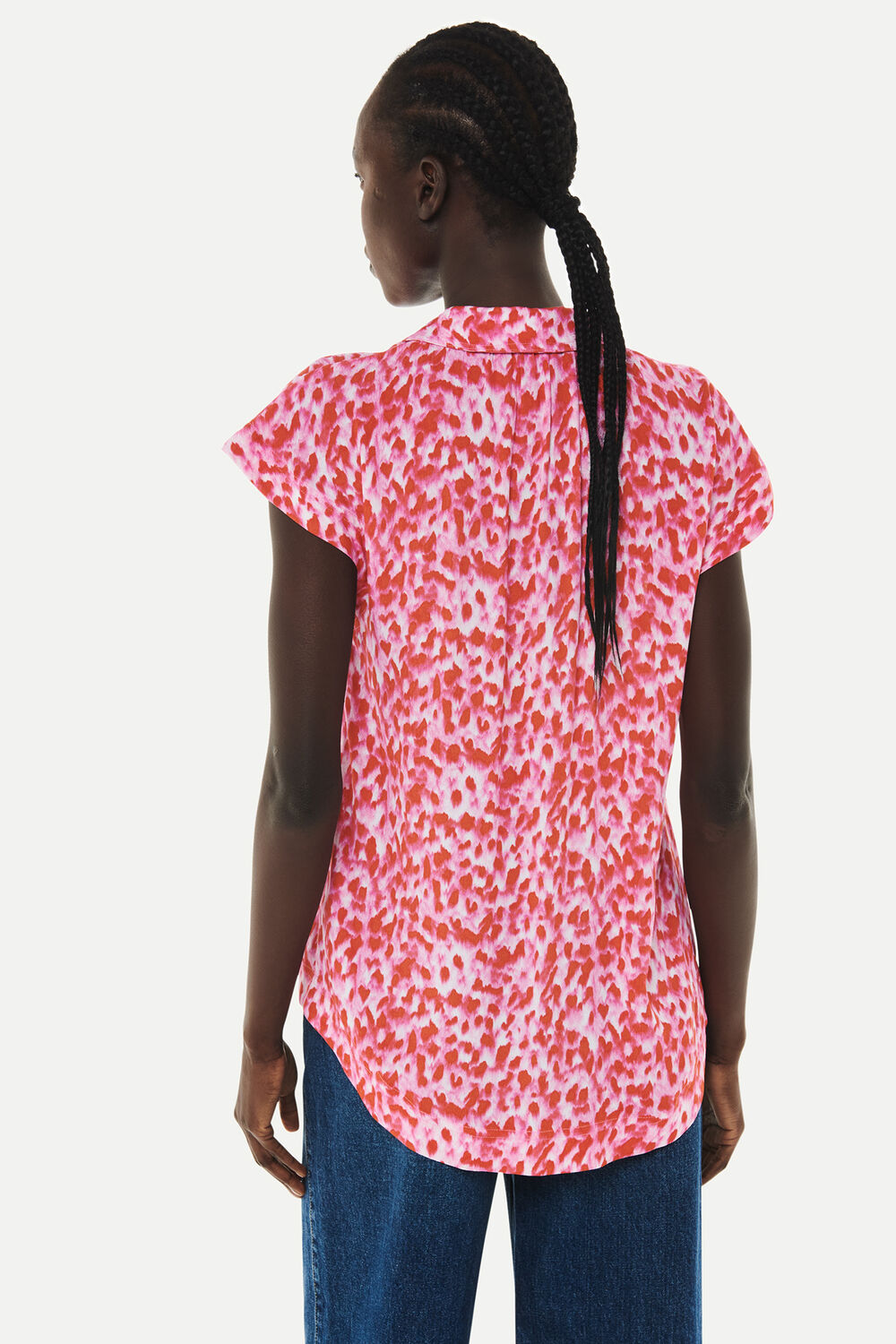 Blurred Strokes Print Shirt