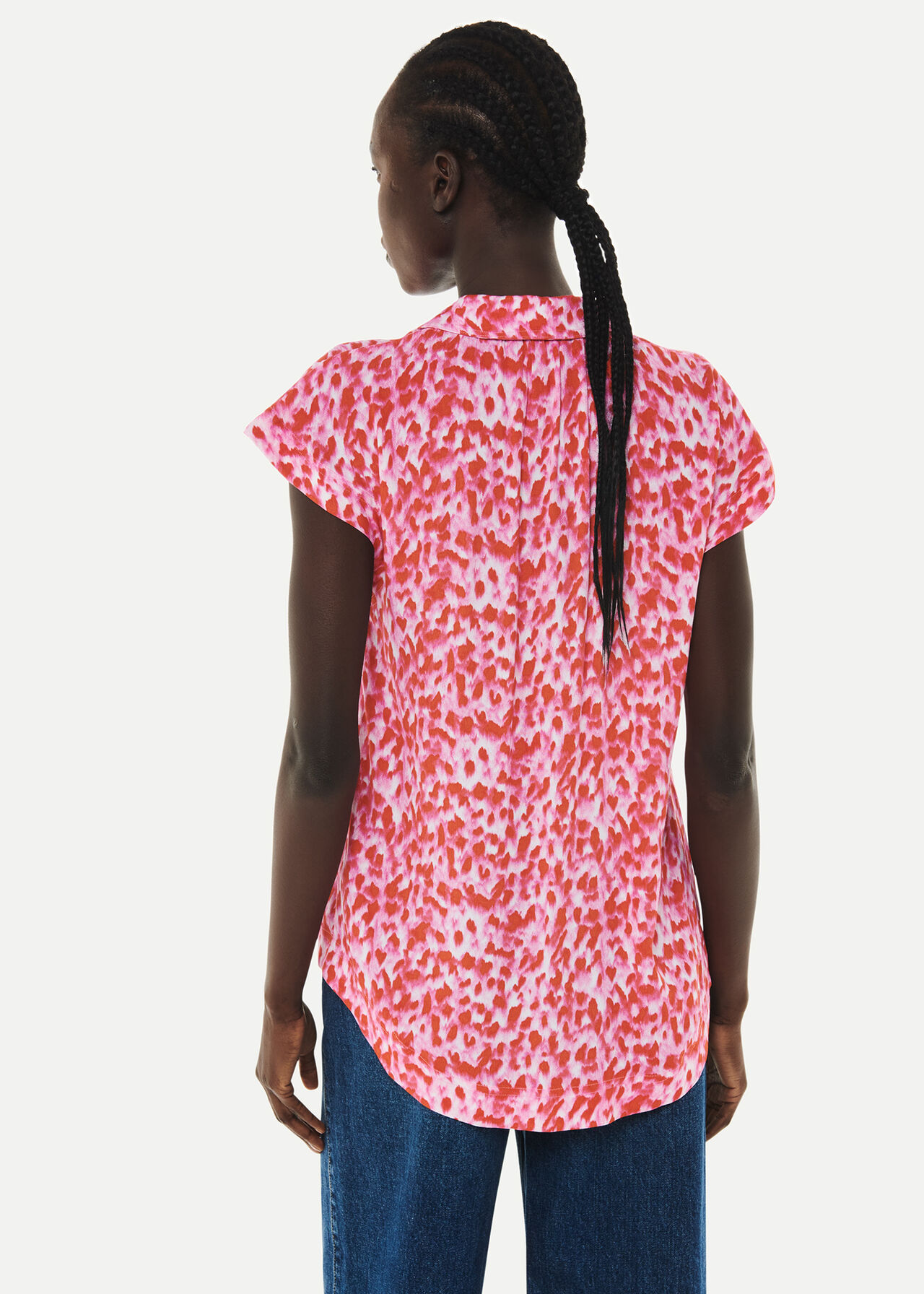 Blurred Strokes Print Shirt