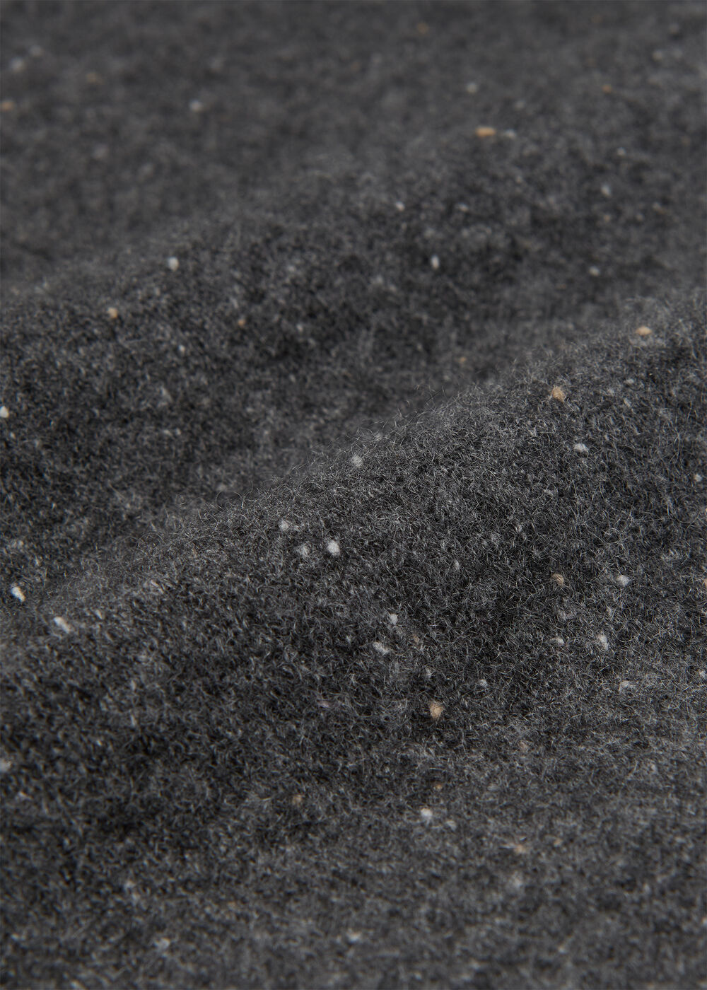 Cashmere Fleck Seam Neck Knit