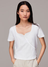 Square Neck Wrap Tee