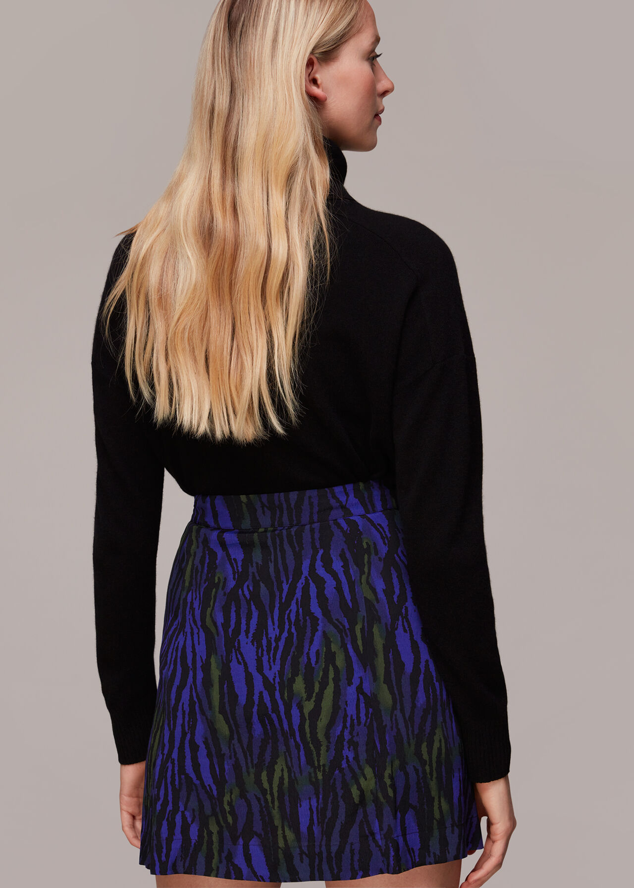 Watercolour Tiger Mini Skirt