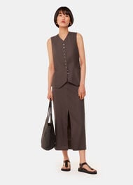 Mila Linen Blend Waistcoat