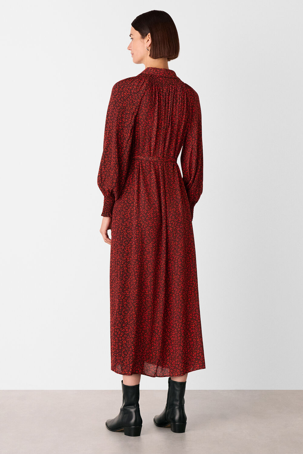 Pansy Dot Shirt Dress