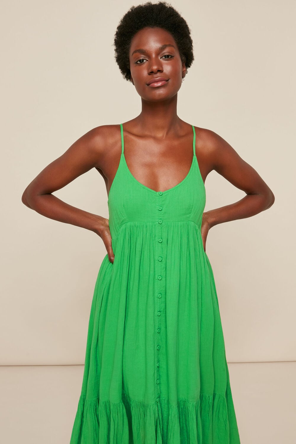 Trapeze Cotton Voile Dress