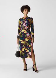 Digital Bloom Bella Dress Multicolour