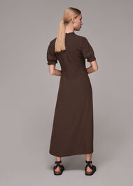 Ada Ruched Detail Midi Dress