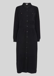 Romaine Cord Dress Black