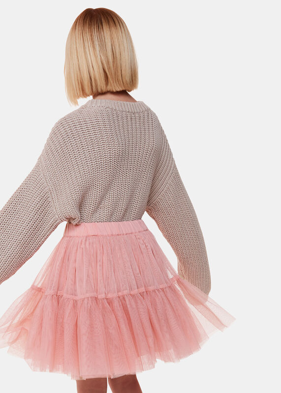 Dusty Pink Izzy Tulle Skirt
