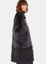 Cossma Shearling Longline Coat