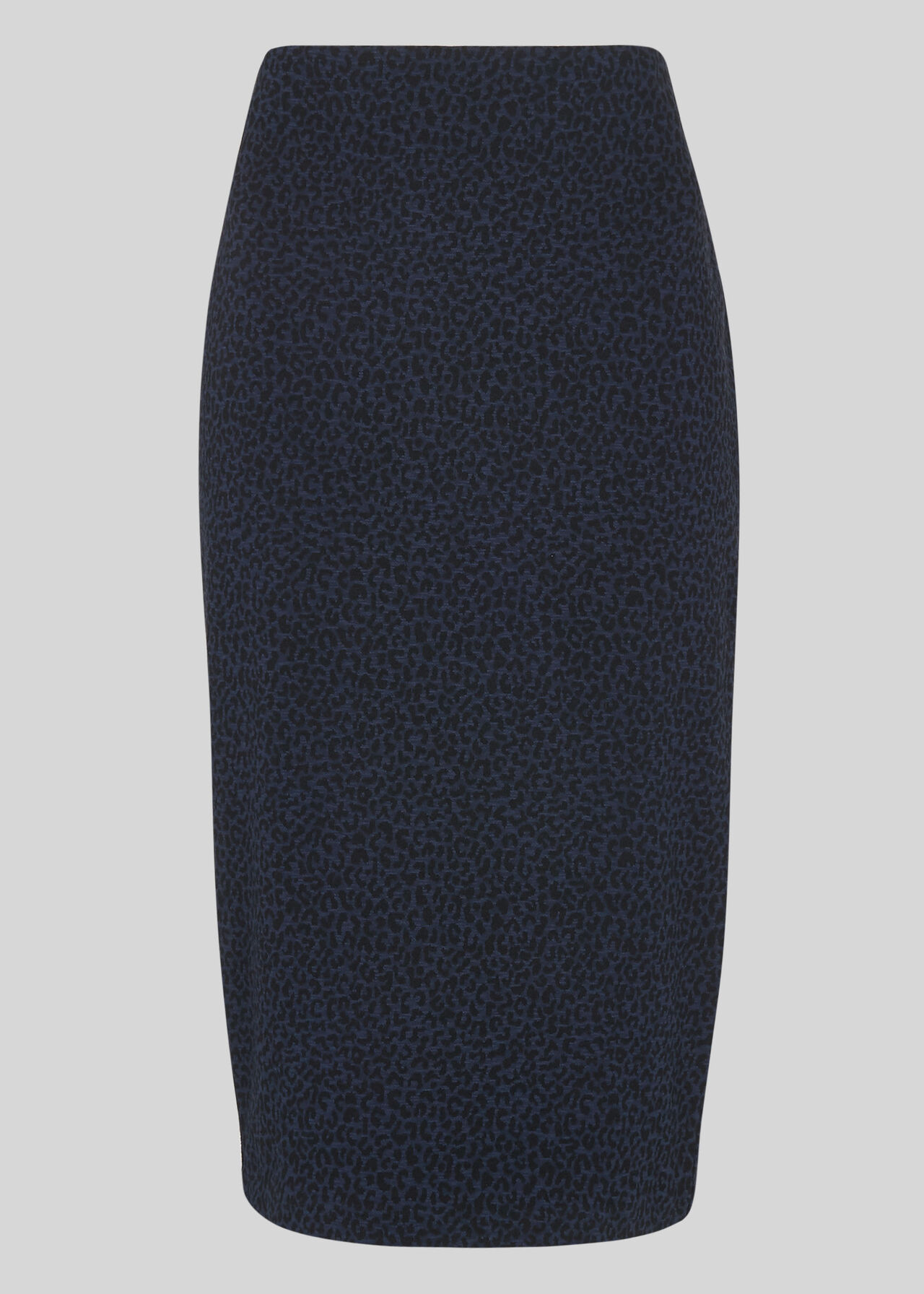 Animal Jersey Tube Skirt Navy/Multi