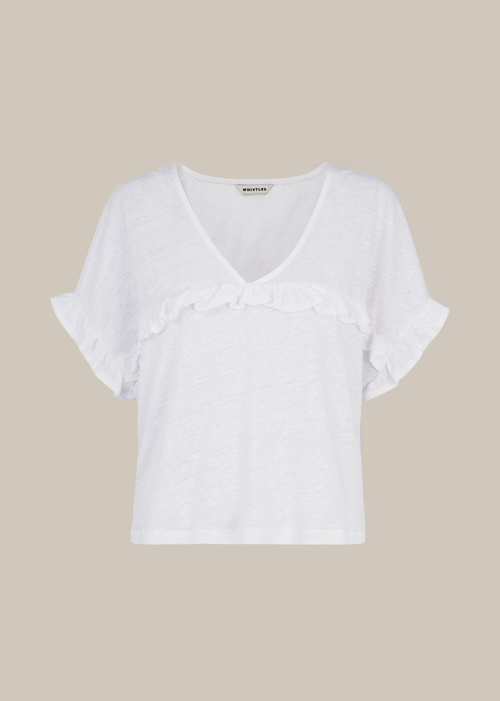 Linen Frill Top