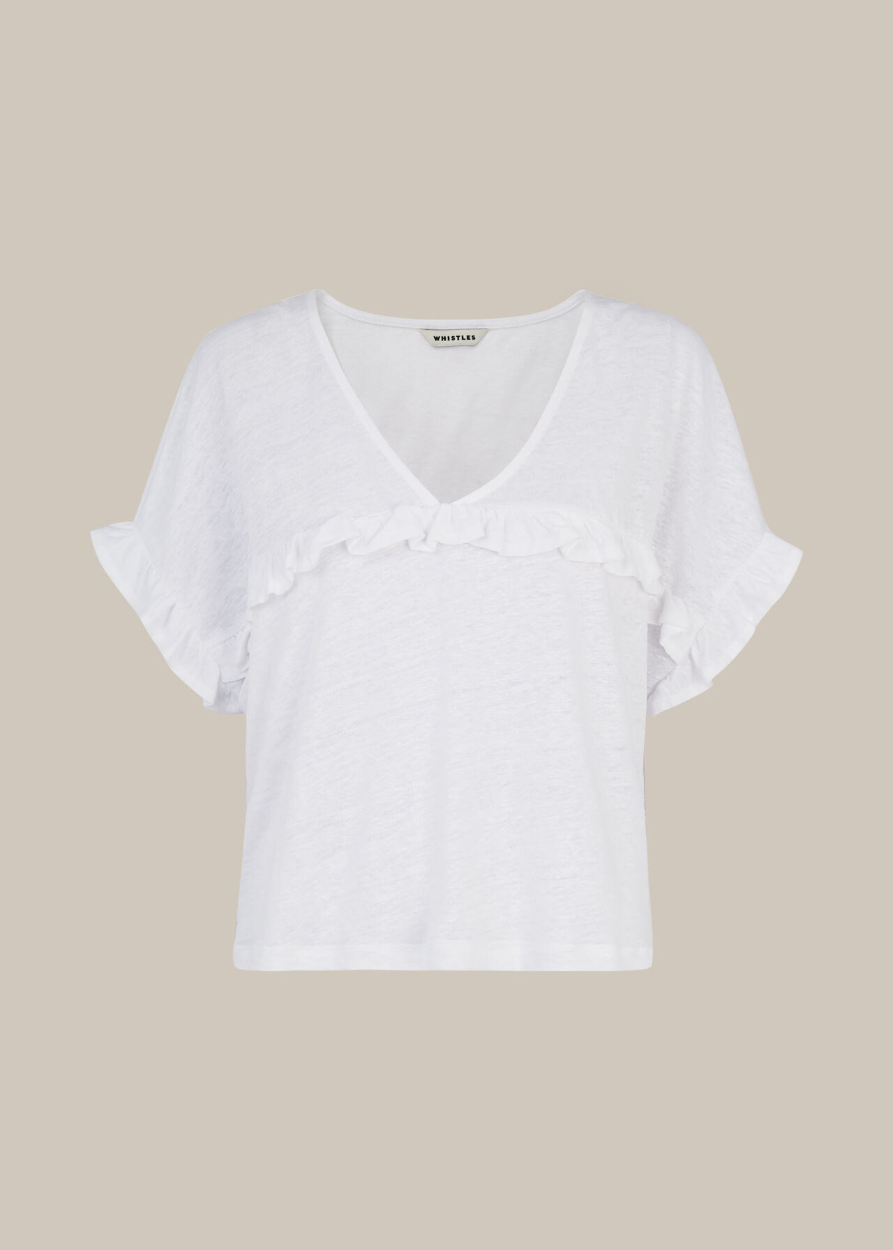 Linen Frill Top