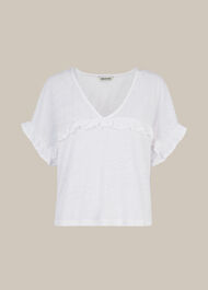 Linen Frill Top