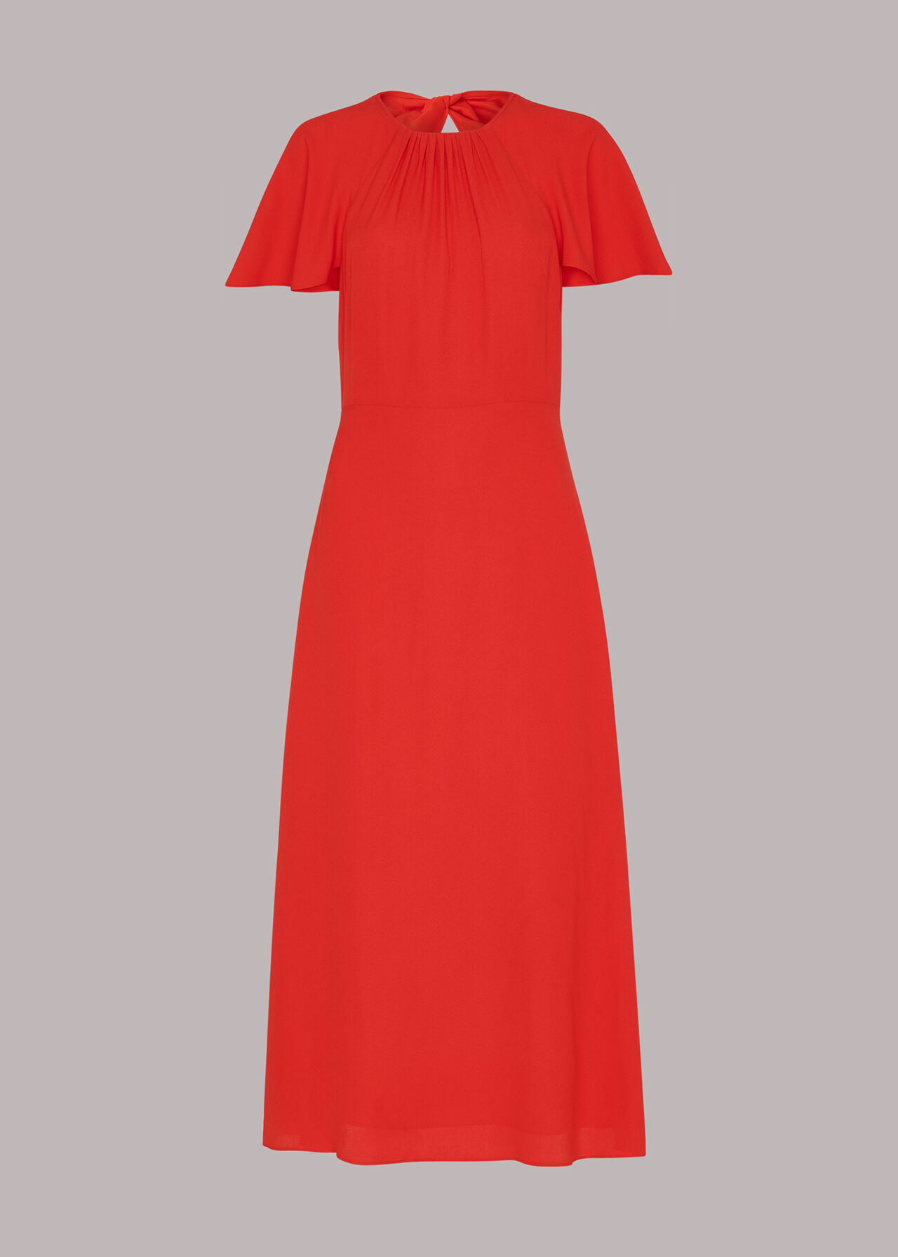 Petite Annabelle Cape Sleeve Dress