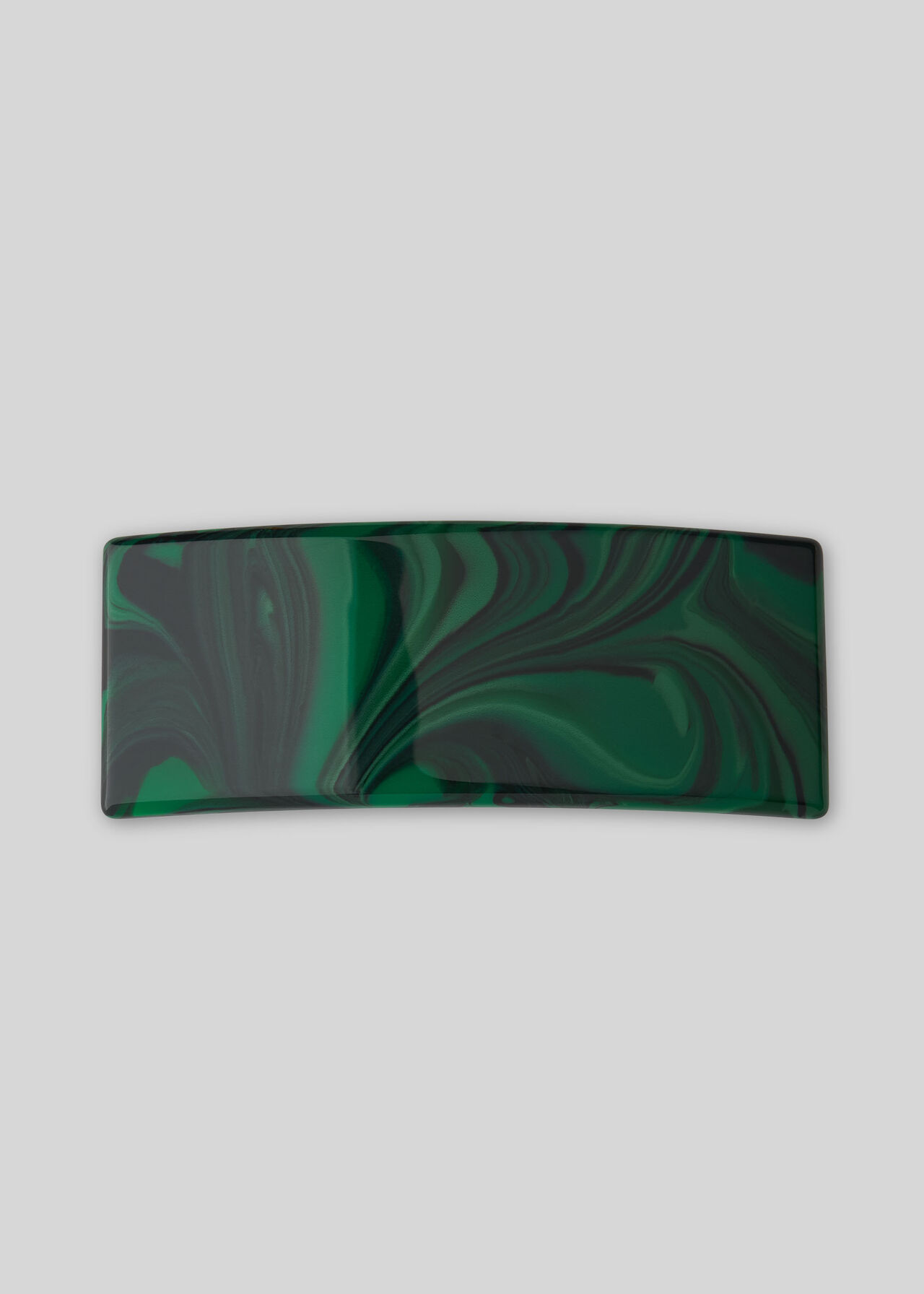 Resin Hair Clip Green