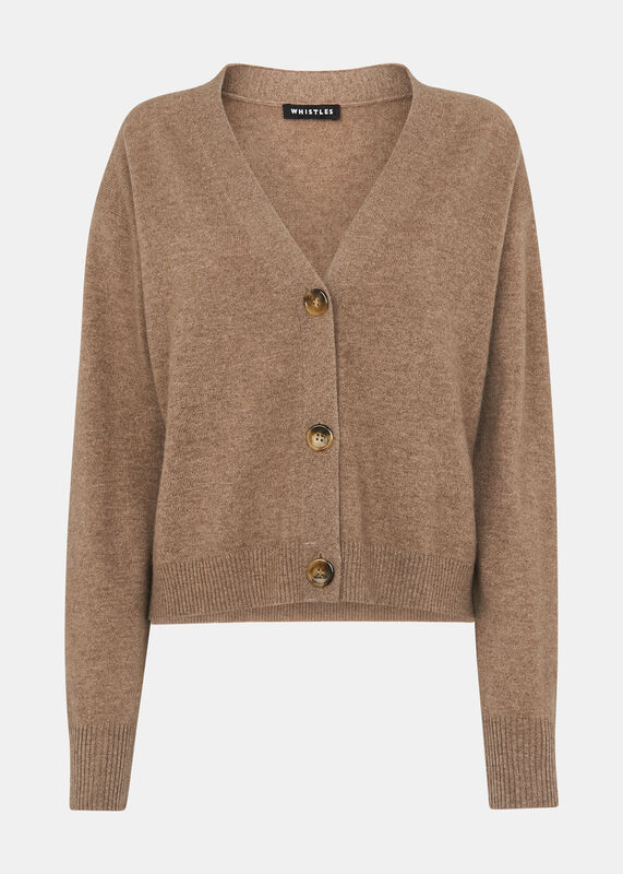Oatmeal Cashmere Cardigan