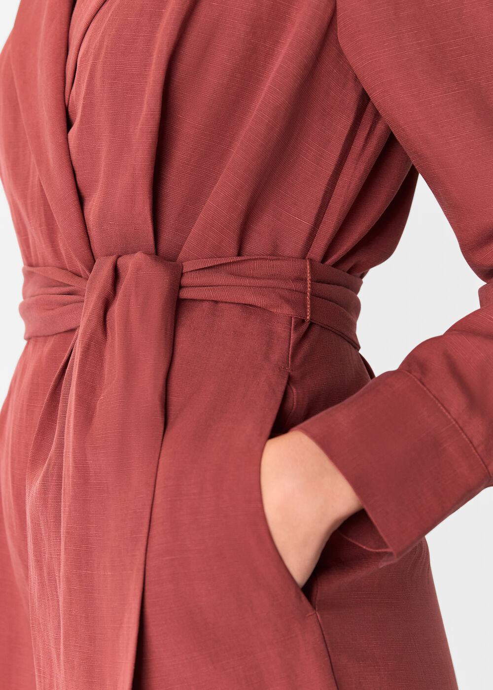 Relaxed Linen Blend Jumpsuit