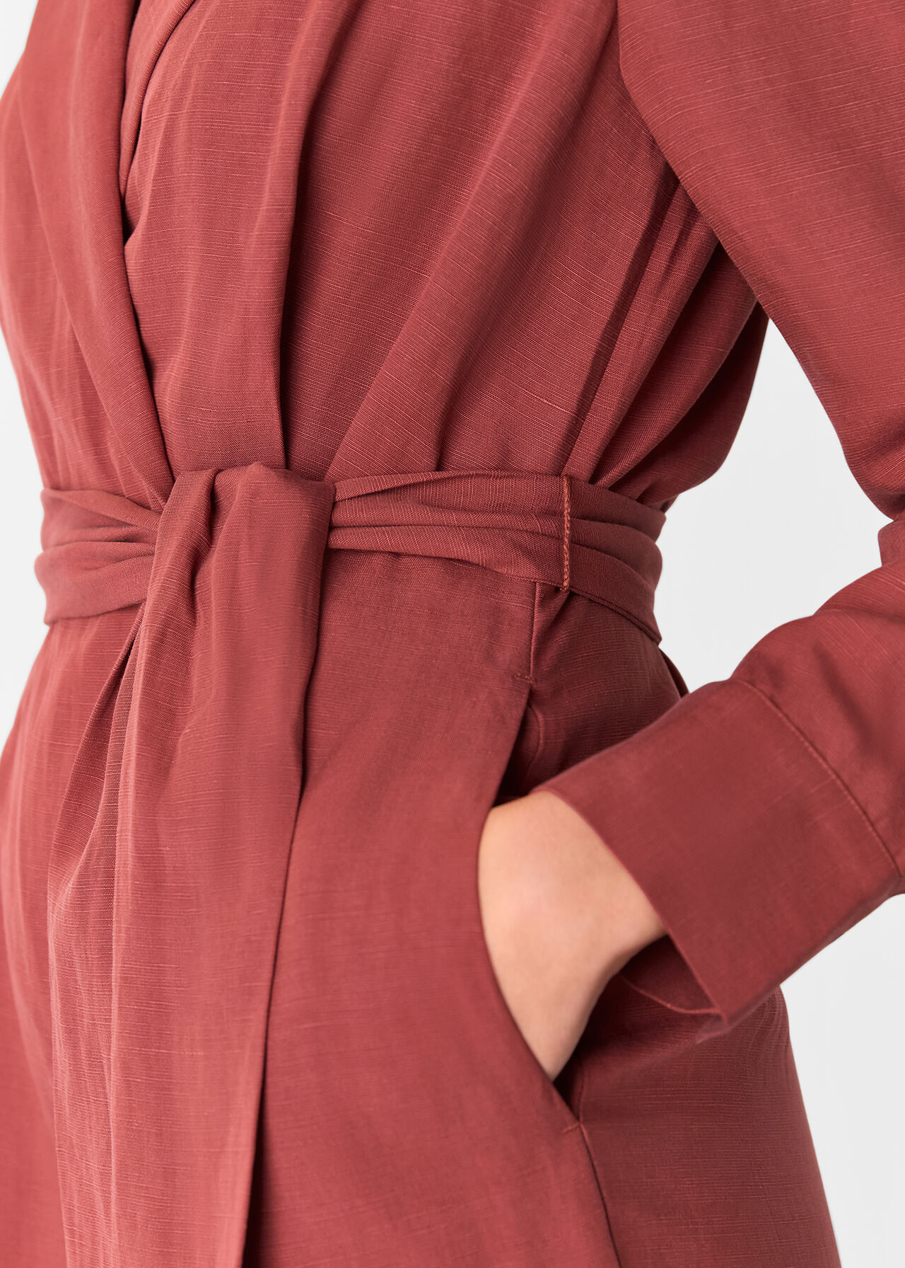 Relaxed Linen Blend Jumpsuit