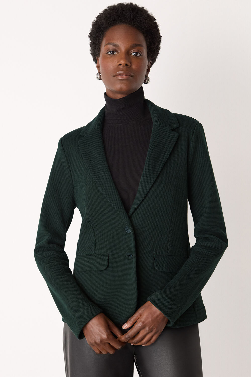 Forest Green Slim Jersey Jacket