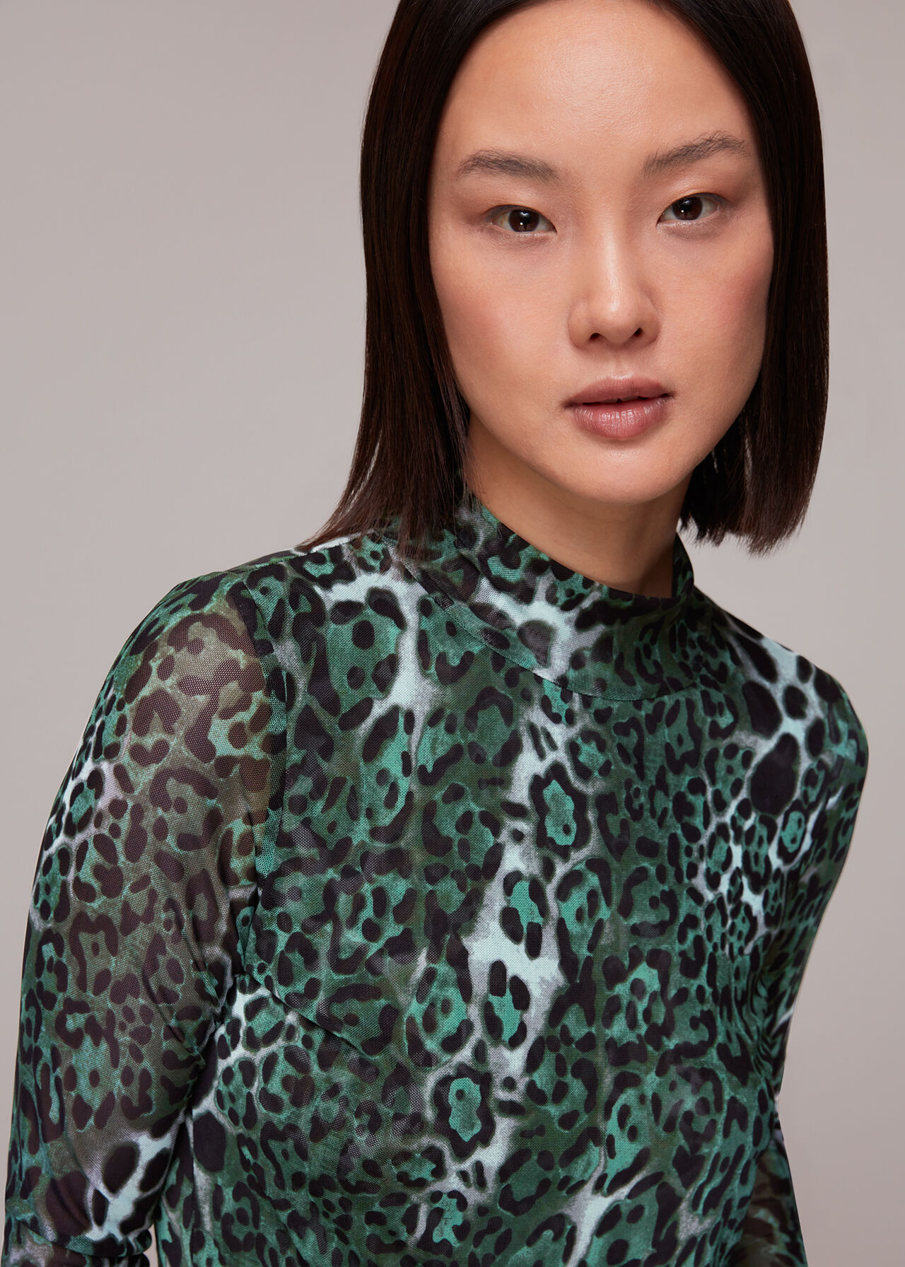 Night Cat Mesh Top