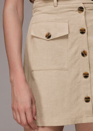 Linen Pocket Skirt