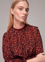 Belted Animal Print Dress