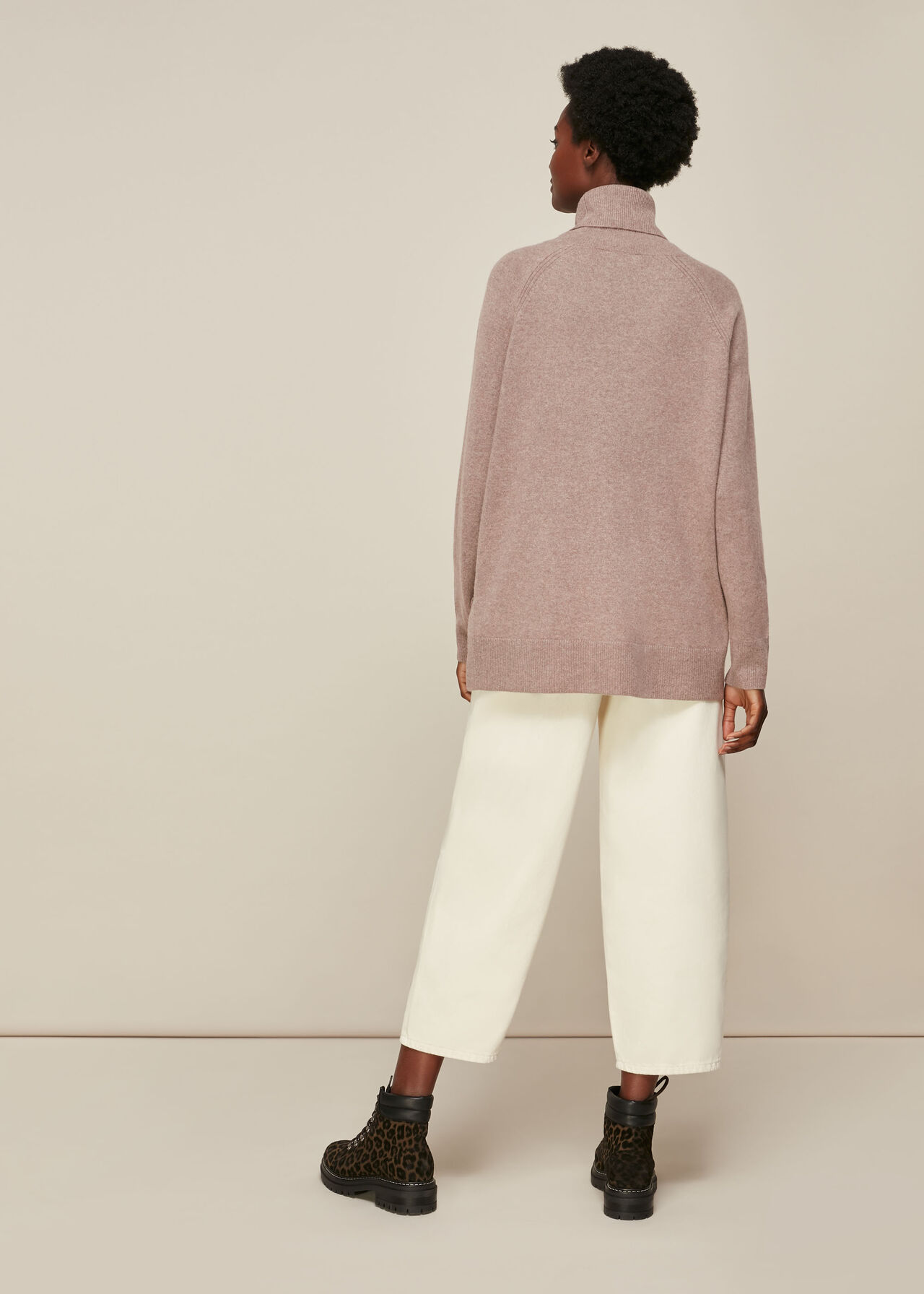 Cashmere Roll Neck Knit