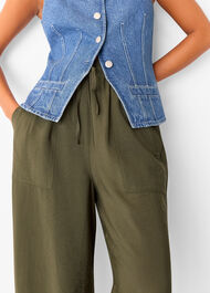 Petite Tie Waist Trouser